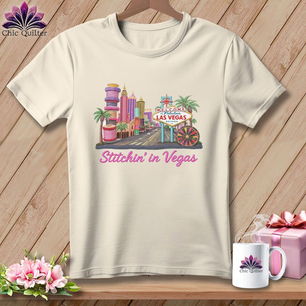 MyDesigns Physical Item S / Natural Stitchin' in Las Vegas ~ Relaxed Fit Tee