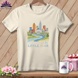 MyDesigns Physical Item S / Natural Stitchin' in Little Rock ~ Relaxed Fit Tee
