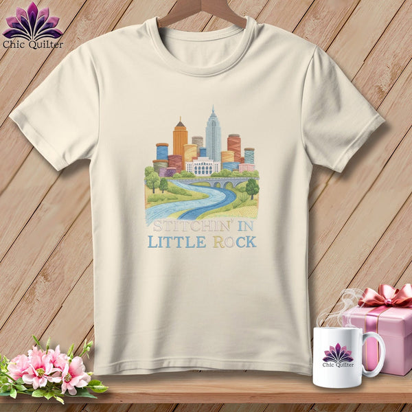 MyDesigns Physical Item S / Natural Stitchin' in Little Rock ~ Relaxed Fit Tee
