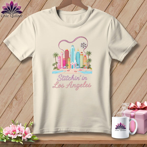 MyDesigns Physical Item S / Natural Stitchin' in Los Angeles ~ Relaxed Fit Tee