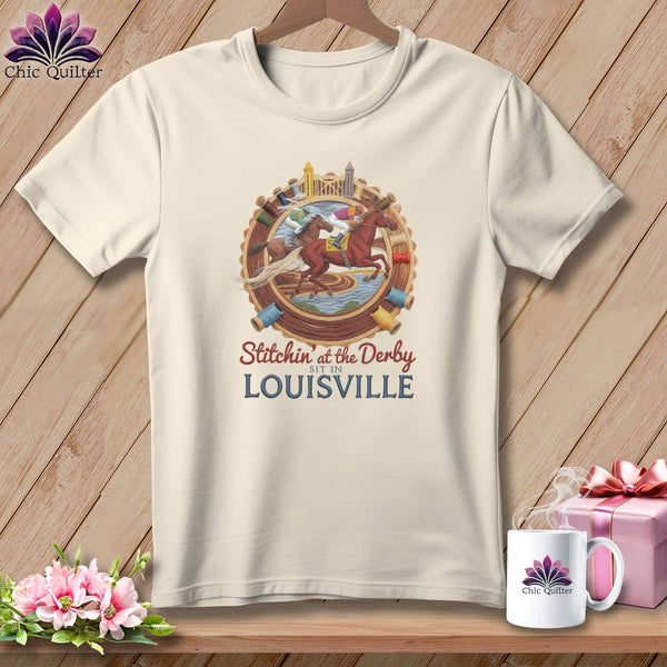 MyDesigns Physical Item S / Natural Stitchin' in Louisville ~ Relaxed Fit Tee