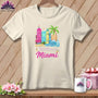 MyDesigns Physical Item S / Natural Stitchin' in Miami ~ Relaxed Fit Tee