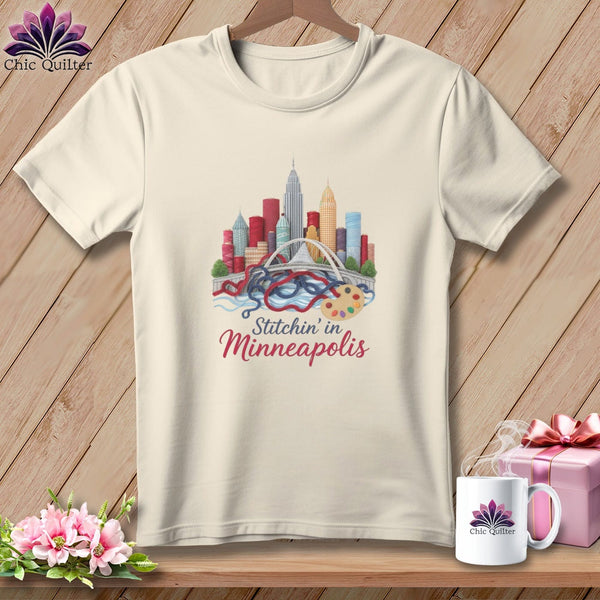 MyDesigns Physical Item S / Natural Stitchin' in Minneapolis ~ Relaxed Fit Tee