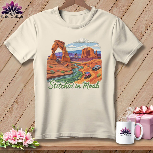 MyDesigns Physical Item S / Natural Stitchin' in Moab ~ Relaxed Fit Tee