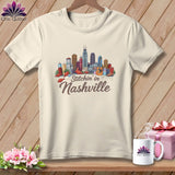 MyDesigns Physical Item S / Natural Stitchin' in Nashville ~ Relaxed Fit Tee