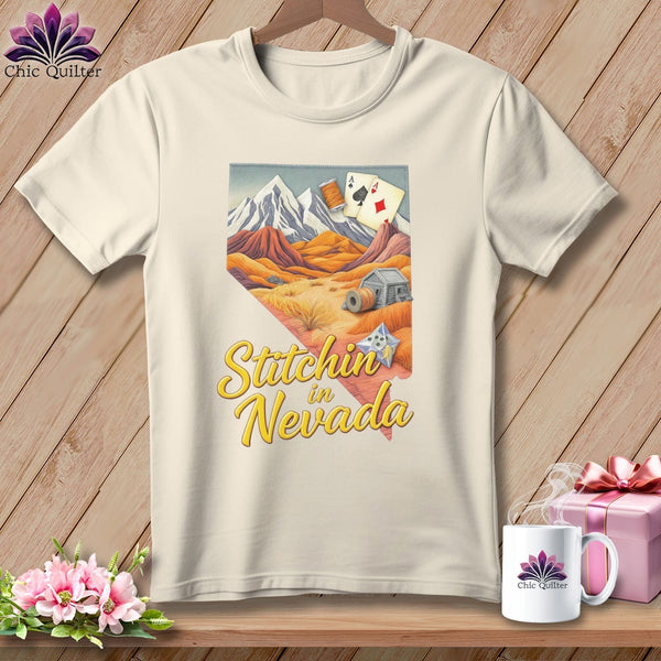 MyDesigns Physical Item S / Natural Stitchin' in Nevada ~ Relaxed Fit Tee