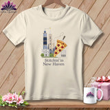 MyDesigns Physical Item S / Natural Stitchin' in New Haven ~ Relaxed Fit Tee