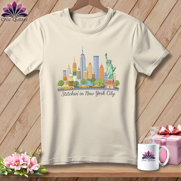 MyDesigns Physical Item S / Natural Stitchin' in New York City ~ Relaxed Fit Tee