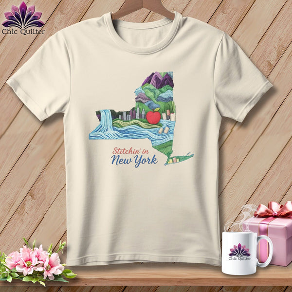 MyDesigns Physical Item S / Natural Stitchin' in New York ~ Relaxed Fit Tee