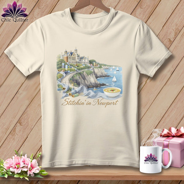 MyDesigns Physical Item S / Natural Stitchin' in Newport ~ Relaxed Fit Tee