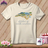 MyDesigns Physical Item S / Natural Stitchin' in North Carolina ~ Relaxed Fit Tee