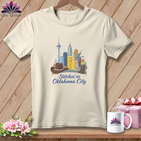 MyDesigns Physical Item S / Natural Stitchin' in Oklahoma City ~ Relaxed Fit Tee