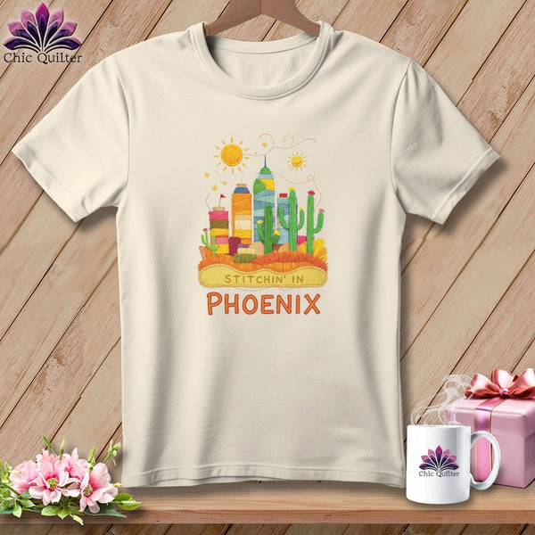 MyDesigns Physical Item S / Natural Stitchin' in Phoenix ~ Relaxed Fit Tee