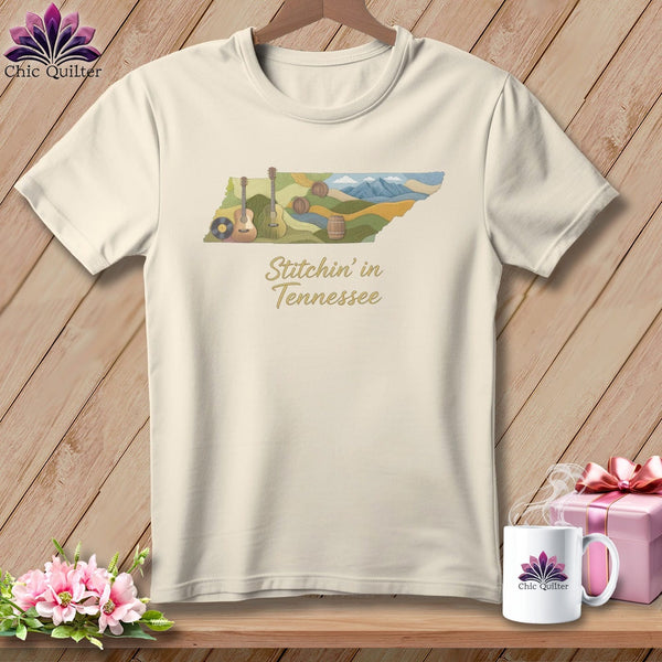 MyDesigns Physical Item S / Natural Stitchin' in Tennessee ~ Relaxed Fit Tee