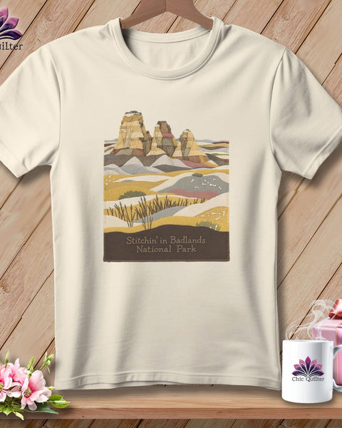 MyDesigns Physical Item S / Natural Stitchin' in the Badlands NP ~ Relaxed Fit Tee