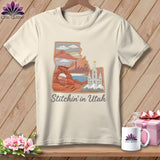MyDesigns Physical Item S / Natural Stitchin' in Utah ~ Relaxed Fit Tee