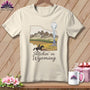 MyDesigns Physical Item S / Natural Stitchin' in Wyoming ~ Relaxed Fit Tee
