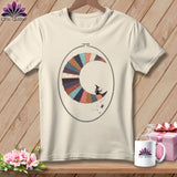 MyDesigns Physical Item S / Natural Stitching the Moon ~ Relaxed Fit Tee