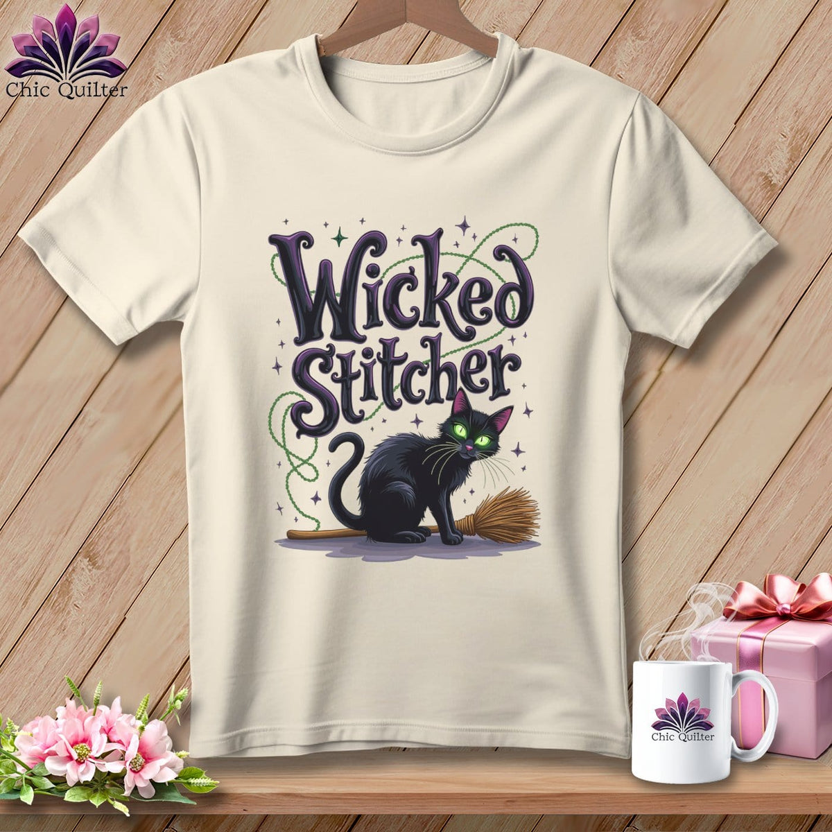 MyDesigns Physical Item S / Natural Wicked Stitcher ~ Relaxed Fit Tee