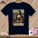 MyDesigns Physical Item S / Navy Mona Sewsa - Resting Stitch Face ~ Relaxed Fit Tee