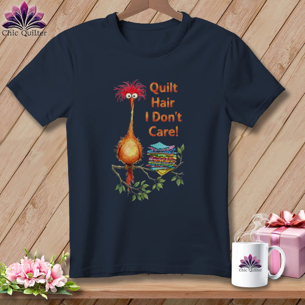 MyDesigns Physical Item S / Navy QQuilt Hair Don’t Care ~ Noodle Beakman ~ Premium Tee