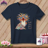 MyDesigns Physical Item S / Navy Quilt Hair Don’t Care ~ Chaos Finch ~ Premium Tee