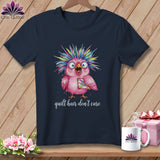 MyDesigns Physical Item S / Navy Quilt Hair Don’t Care ~ Peaches Plume ~ Premium Tee