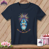 MyDesigns Physical Item S / Navy Quilt Hair Don’t Care ~ Ruckus Jay ~ Premium Tee