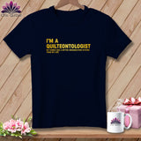 MyDesigns Physical Item S / Navy Quilteontologist: Fabric Organization vs Life ~ Relaxed Fit Tee