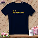 MyDesigns Physical Item S / Navy Quilteontologist: My Sewing Machine Is Calling Me ~ Relaxed Fit Tee