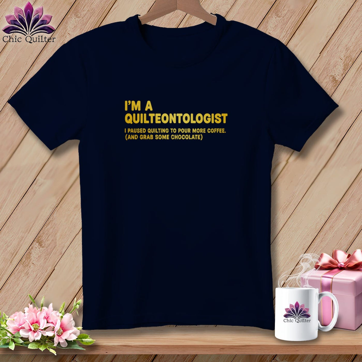 MyDesigns Physical Item S / Navy Quilteontologist: ~ Relaxed Fit Tee