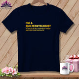 MyDesigns Physical Item S / Navy Quilteontologist: Thread and Likely Some Chocolate ~ Relaxed Fit Tee