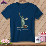 MyDesigns Physical Item S / Navy Quilter of Liberty - Resting Stitch Face ~ Premium Tee
