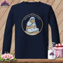 MyDesigns Physical Item S / Navy Sister Seams-a-Lot - Resting Stitch Face ~ Long Sleeve T-Shirt