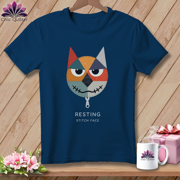MyDesigns Physical Item S / Navy Snark - Resting Stitch Face ~ Premium Tee