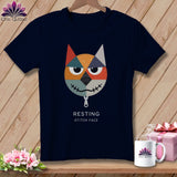 MyDesigns Physical Item S / Navy Snark - Resting Stitch Face ~ Relaxed Fit Tee
