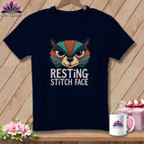 MyDesigns Physical Item S / Navy Stitch Face - Resting Stitch Face ~ Relaxed Fit Tee