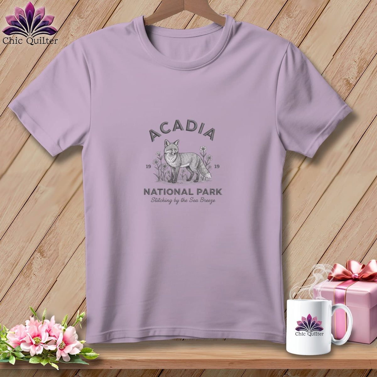 MyDesigns Physical Item S / Orchid Acadia National Park, Stitchin In Beauty ~ Premium Tee
