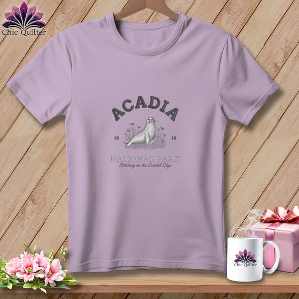 MyDesigns Physical Item S / Orchid Acadia National Park, Stitchin In Beauty ~ Premium Tee