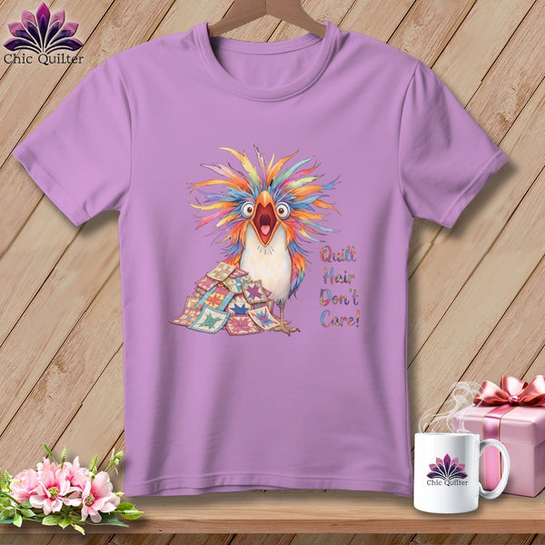 MyDesigns Physical Item S / Orchid Quilt Hair Don’t Care ~ Chaos Finch ~ Premium Tee