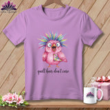 MyDesigns Physical Item S / Orchid Quilt Hair Don’t Care ~ Peaches Plume ~ Premium Tee