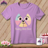 MyDesigns Physical Item S / Orchid Stitchy Face - Resting Stitch Face ~ Premium Tee