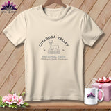 MyDesigns Physical Item S / Peachy Cuyahoga Valley National Park, Stitchin In Beauty ~ Premium Tee