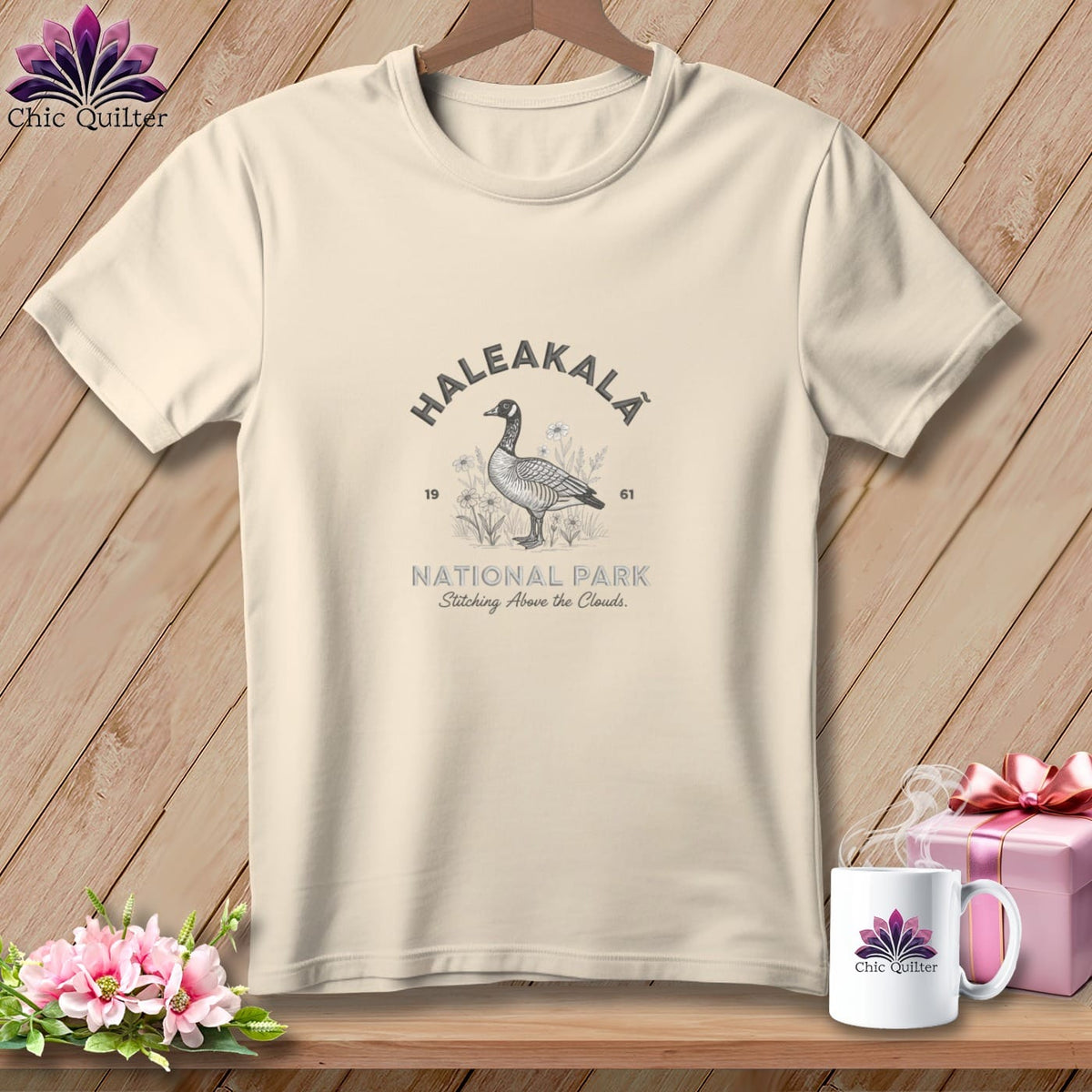 MyDesigns Physical Item S / Peachy Haleakala National Park, Stitchin In Beauty ~ Premium Tee