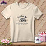 MyDesigns Physical Item S / Peachy Katmai National Park, Stitchin In Beauty ~ Premium Tee