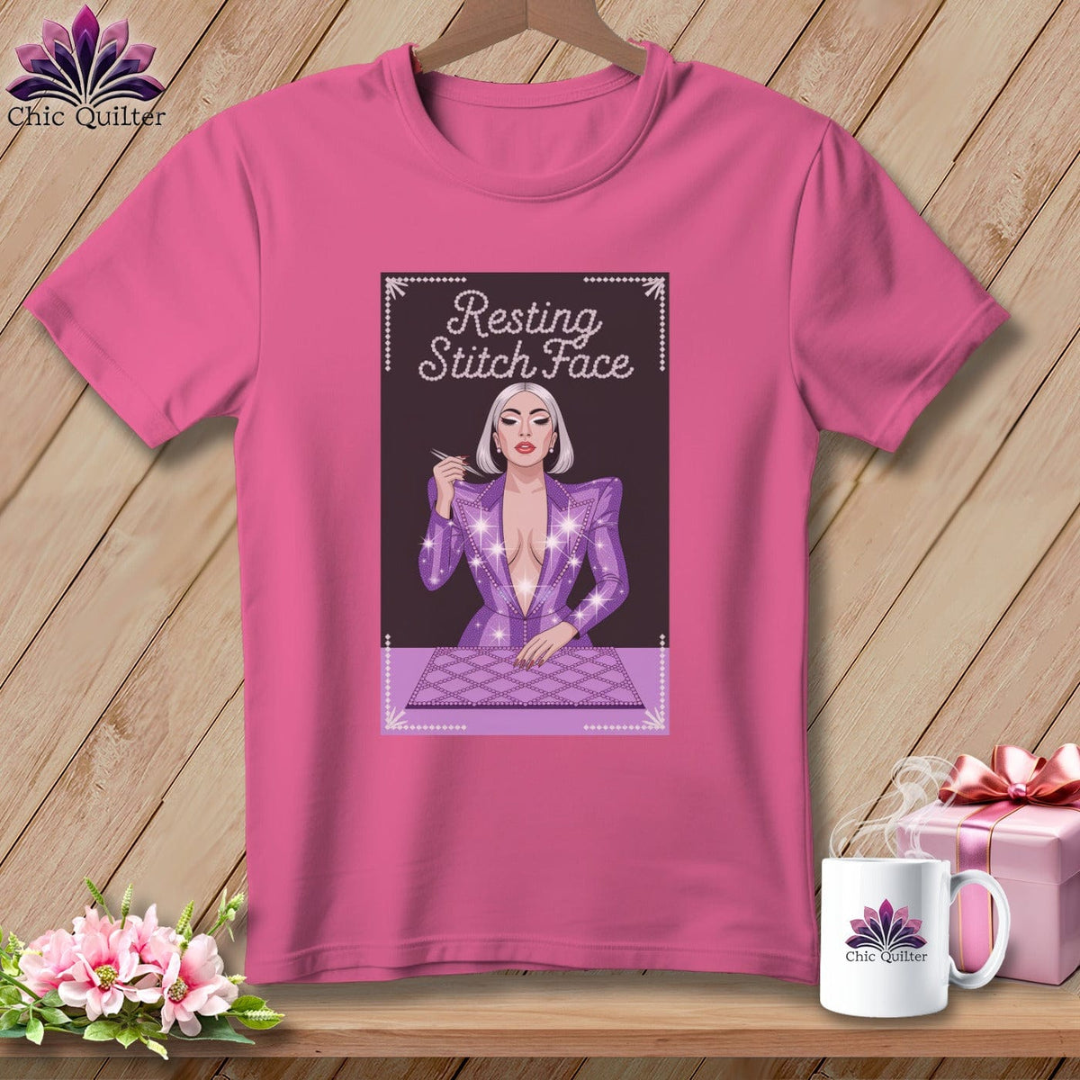 MyDesigns Physical Item S / Peony Lacy Gagga - Resting Stitch Face ~ Premium Tee