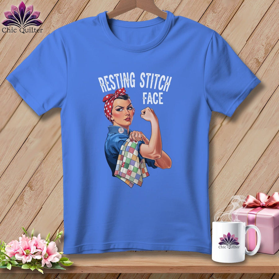 MyDesigns Physical Item S / Periwinkle Rosie the Binder - Resting Stitch Face ~ Premium Tee