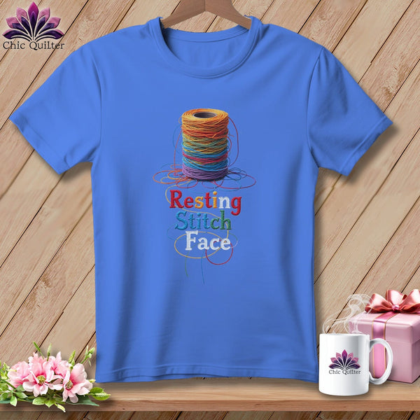 MyDesigns Physical Item S / Periwinkle Twisted - Resting Stitch Face ~ Premium Tee
