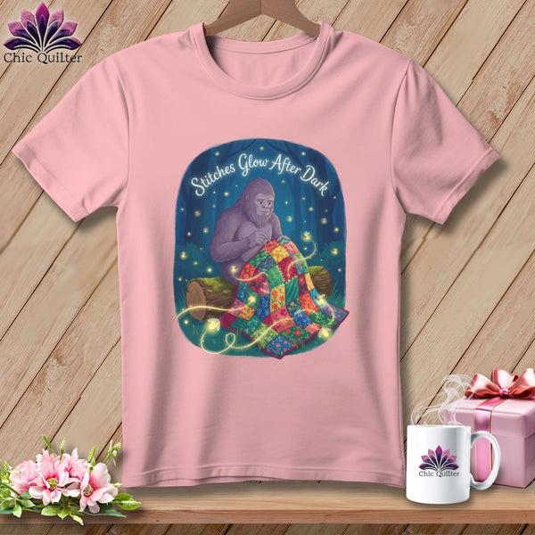 MyDesigns Physical Item S / Pink Big Foot's Stitchin' After Dark ~ Relaxed Fit Tee