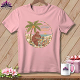 MyDesigns Physical Item S / Pink Big Foot Still Stitching in Paradise ~ Relaxed Fit Tee